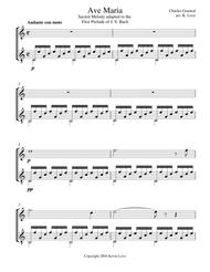 Ave Maria (Violin and Guitar) - Score and Parts Sheet Music by Charles Francois Gounod