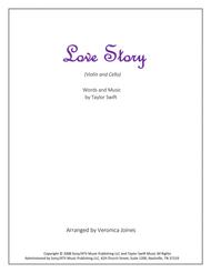 Love Story for Violin and Cello Sheet Music by Taylor Swift