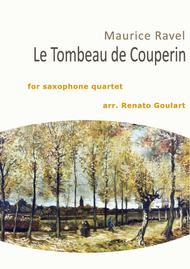 Le Tombeau de Couperin (Saxophone Quartet) Sheet Music by Maurice Ravel