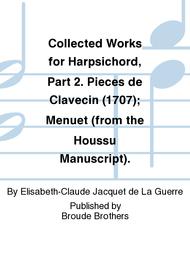 The Collected Works for Harpsichord Part 2 Sheet Music by Elisabeth-Claude Jacquet de La Guerre