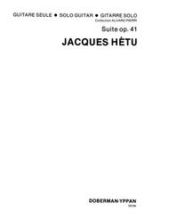 Suite op. 41 Sheet Music by Jacques Hetu