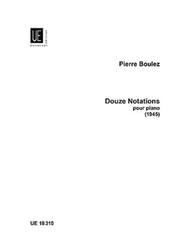 Douze Notations Sheet Music by Pierre Boulez