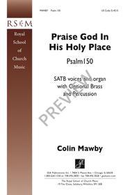 Praise God in His Holy Place Sheet Music by Colin Mawby