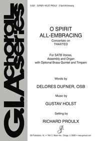 O Spirit All-Embracing Sheet Music by Gustav Holst