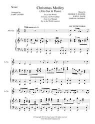 CHRISTMAS JOY MEDLEY (Alto Sax/Piano and Sax Part) Sheet Music by George F. Handel