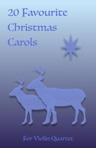 20 Favourite Christmas Carols for Violin Quartet Sheet Music by Various