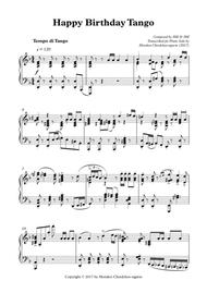 Happy Birthday (Tango) for Piano Sheet Music by Hill