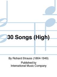 30 Songs (High) Sheet Music by Richard Strauss