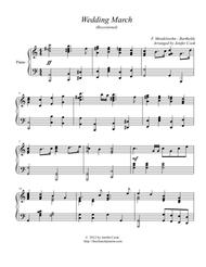 Wedding March (Recessional) Sheet Music by F. Mendelssohn-Bartholdy