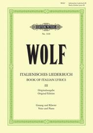 Italian Lyrics: 46 Songs Vol. 3 Sheet Music by Hugo Wolf