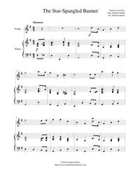 The Star-Spangled Banner - for violin and piano Sheet Music by Francis Scott Key