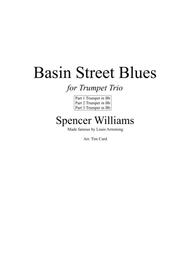 Basin Street Blues. For Trumpet Trio Sheet Music by Louis Armstrong