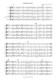 Hallelujah Chorus for String Quartet Sheet Music by G.F Handel