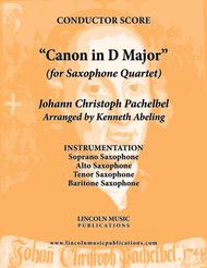 Pachelbel - Canon in D Major (for Saxophone Quartet SATB) Sheet Music by Johann Pachelbel?