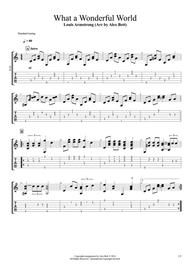 What A Wonderful World (Fingerstyle Guitar) Sheet Music by Louis Armstrong