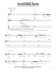 Comfortably Numb Sheet Music by Pink Floyd