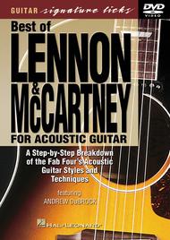 The Best of Lennon & McCartney for Acoustic Guitar (DVD) Sheet Music by John Lennon