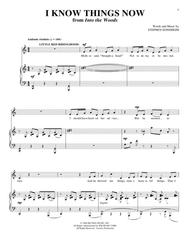 I Know Things Now (from Into The Woods) Sheet Music by Into The Woods (Musical)