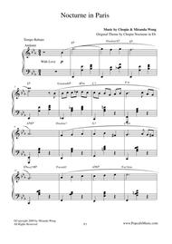 Nocturne in Paris - Romantic Piano Music Sheet Music by Miranda Wong