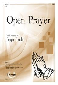 Open Prayer Sheet Music by Pepper Choplin