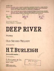 Deep River. Song Sheet Music by Harry T. Burleigh