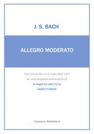 J.S. BACH - Allegro moderato Sheet Music by Johann Sebastian Bach