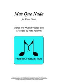 Mas Que Nada - for Flute Choir Sheet Music by Sergio Mendes