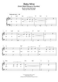 Baby Mine (from Walt Disney's Dumbo) Sheet Music by Ned Washington