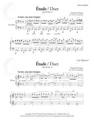 Duet: Etude Op. 10 No. 3 Sheet Music by Frederic Chopin