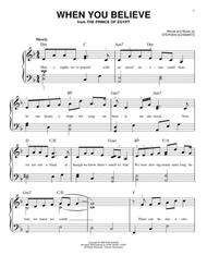 When You Believe (from The Prince Of Egypt) Sheet Music by Whitney Houston and Mariah Carey