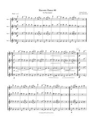 Dvorak Slavonic Dance #8 for Flute Quartet Sheet Music by Antonin Dvorak