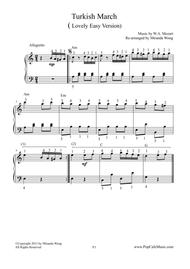 Turkish March (Mozart) - Lovely Easy Version Sheet Music by Wolfgang Amadeus Mozart