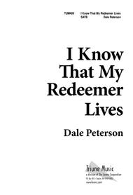 I Know That My Redeemer Lives Sheet Music by Dale Peterson