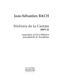 Sinfonia Cantate 21 Sheet Music by Johann Sebastian Bach