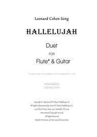 Hallelujah (from Shrek) for Flute & Guitar Duet Sheet Music by Leonard Cohen