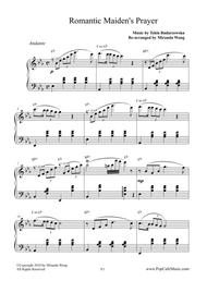 Romantic Maiden Prayer - Easy Piano Solo Version Sheet Music by Tekla Badarzewska