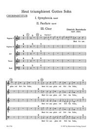 Heut triumphieret Gottes Sohn BuxWV 43 Sheet Music by Dietrich Buxtehude