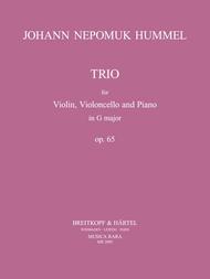 Piano Trio in G major Op. 65 Sheet Music by Johann Nepomuk Hummel