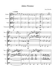 Adios Nonino (Astor Piazzolla) for String Quartet Sheet Music by Astor Piazzolla