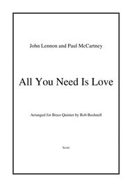 All You Need Is Love (The Beatles) - Brass Quintet Sheet Music by The Beatles