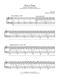 Give It Time Sheet Music by Michele McLaughlin