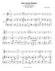 Luther: Out of the Depths for Violin & Piano Sheet Music by Martin Luther