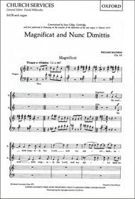 Magnificat and Nunc Dimittis (Op. 53) Sheet Music by William Mathias