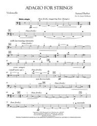 Adagio For Strings - Cello Sheet Music by Samuel Barber