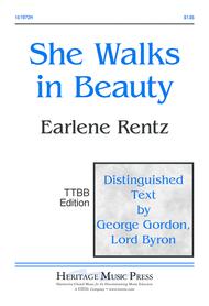 She Walks in Beauty Sheet Music by Earlene Rentz