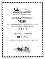 Night (No. 2 from Six Choruses) (with English text) Sheet Music by Sergei Rachmaninoff