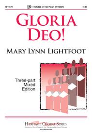 Gloria Deo Sheet Music by Mary Lynn Lightfoot