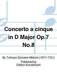 Concerto a cinque in D Major Op. 7 No. 8 Sheet Music by Tomaso Giovanni Albinoni