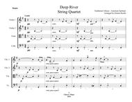 Deep River - String Quartet - Intermediate Sheet Music by African -  American Spiritual