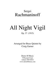 All Night Vigil. Op. 37 Sheet Music by Sergei Rachmaninoff